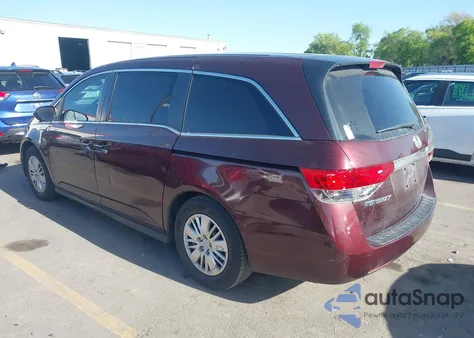 2014 Honda Odyssey Lx z USA, uszkodzony, nr VIN 5FNRL5H29EB008818